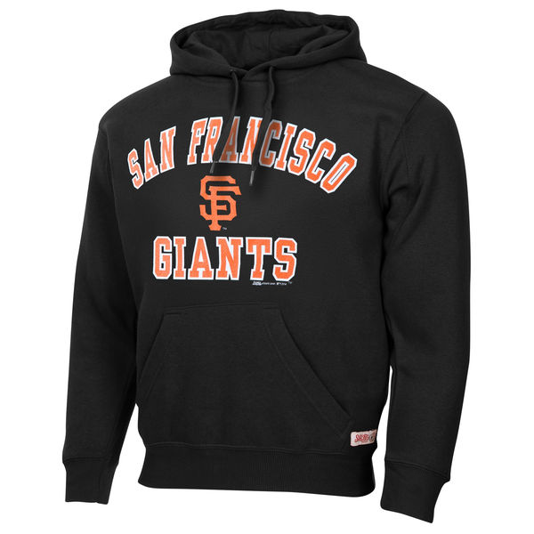 Men San Francisco Giants Stitches Fastball Fleece Pullover Hoodie Black->los angeles angels->MLB Jersey